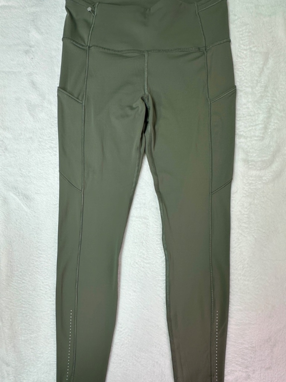 Lululemon Swift Speed High-Rise Crop 21" Grey Sage Green - Size 8 - Picture 2 of 5